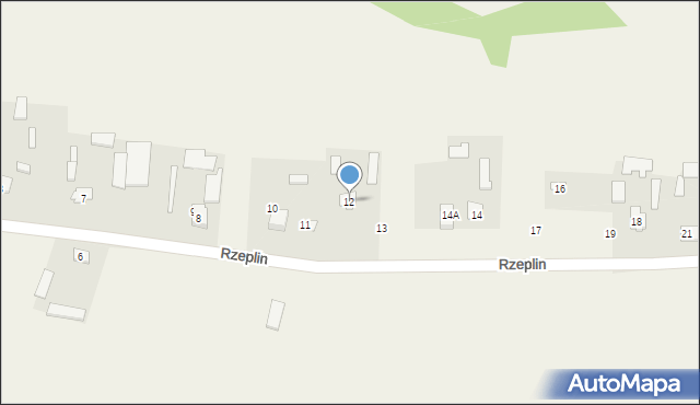 Rzeplin, Rzeplin, 12, mapa Rzeplin