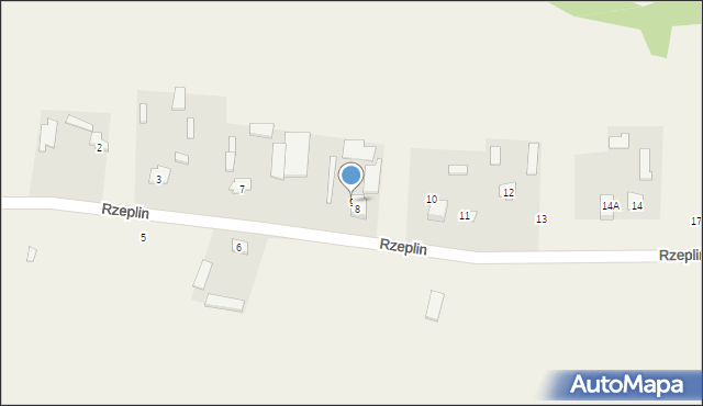 Rzeplin, Rzeplin, 9, mapa Rzeplin