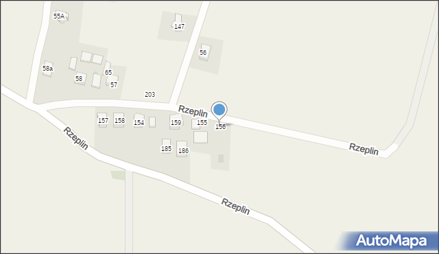 Rzeplin, Rzeplin, 156, mapa Rzeplin
