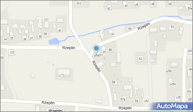 Rzeplin, Rzeplin, 67b, mapa Rzeplin