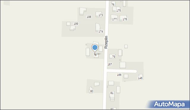 Rzeplin, Rzeplin, 78, mapa Rzeplin