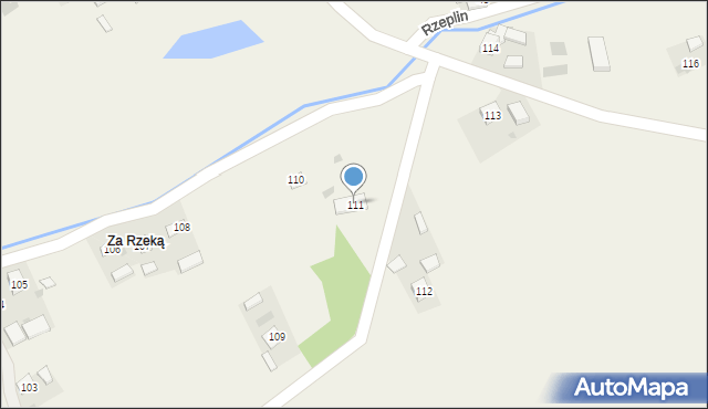 Rzeplin, Rzeplin, 111, mapa Rzeplin