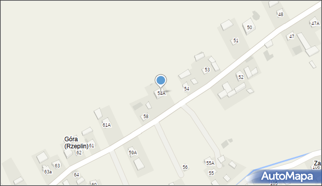 Rzeplin, Rzeplin, 54A, mapa Rzeplin