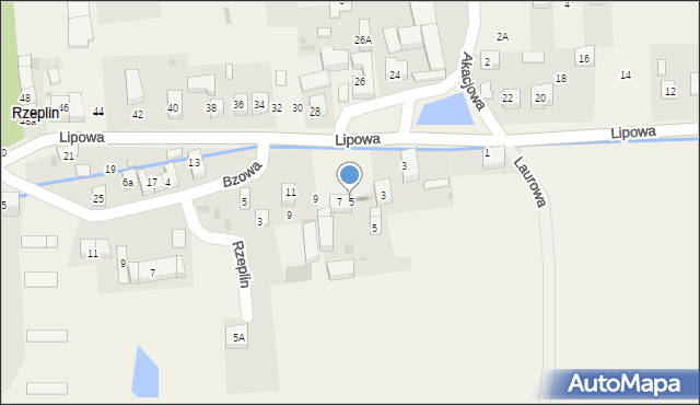 Rzeplin, Rzeplin, 5, mapa Rzeplin