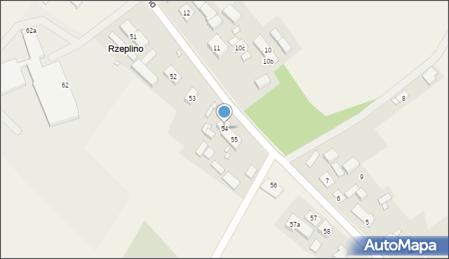 Rzeplino, Rzeplino, 54, mapa Rzeplino