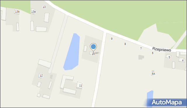 Rzepniewo, Rzepniewo, 10, mapa Rzepniewo
