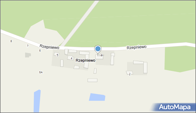 Rzepniewo, Rzepniewo, 3A, mapa Rzepniewo