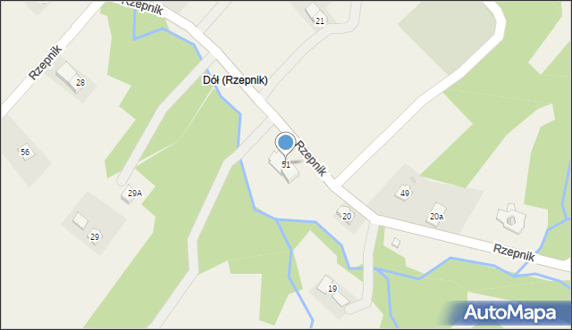 Rzepnik, Rzepnik, 51, mapa Rzepnik