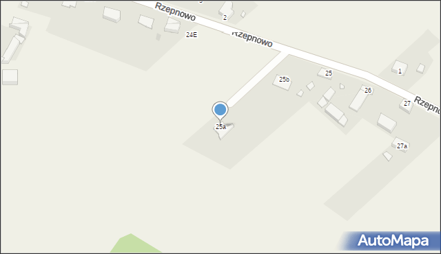 Rzepnowo, Rzepnowo, 25a, mapa Rzepnowo