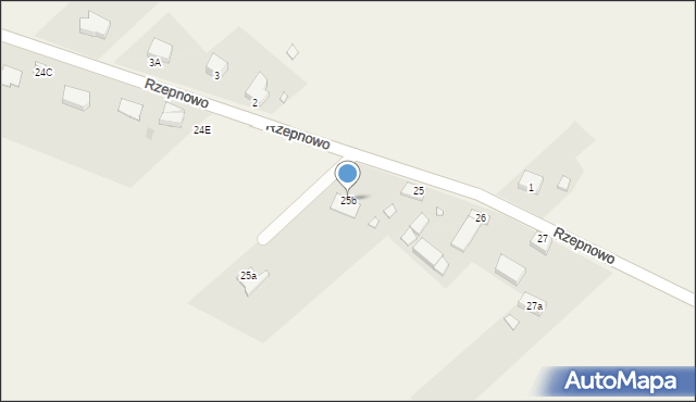 Rzepnowo, Rzepnowo, 25b, mapa Rzepnowo