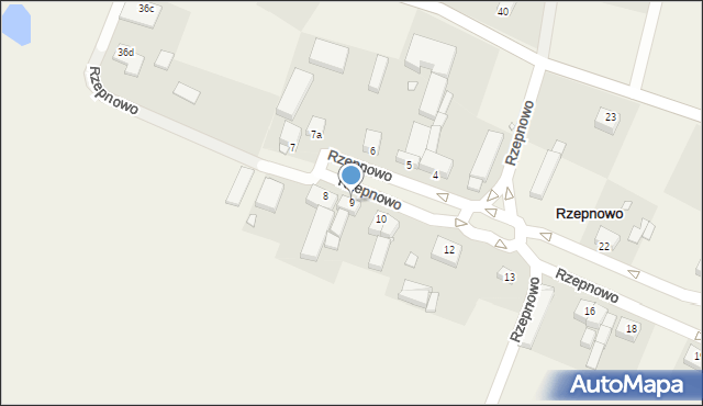 Rzepnowo, Rzepnowo, 9, mapa Rzepnowo