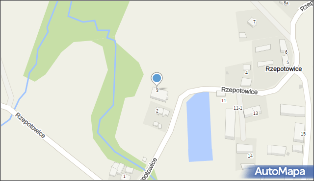 Rzepotowice, Rzepotowice, 3, mapa Rzepotowice