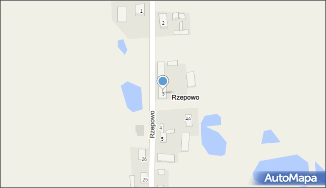 Rzepowo, Rzepowo, 3, mapa Rzepowo