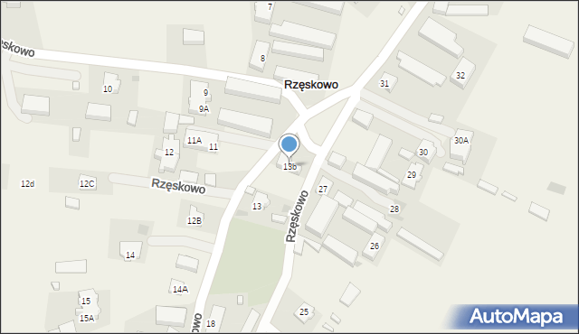 Rzęskowo, Rzęskowo, 13b, mapa Rzęskowo