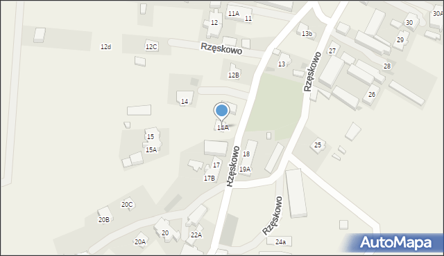 Rzęskowo, Rzęskowo, 14A, mapa Rzęskowo
