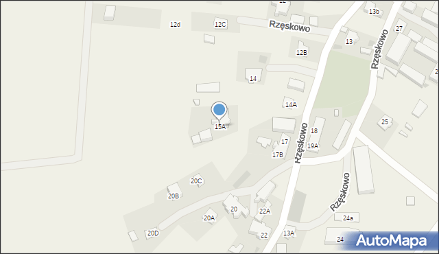 Rzęskowo, Rzęskowo, 15A, mapa Rzęskowo