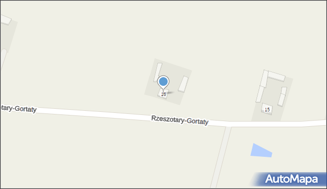Rzeszotary-Gortaty, Rzeszotary-Gortaty, 16, mapa Rzeszotary-Gortaty