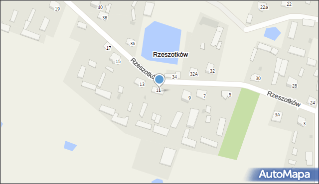 Rzeszotków, Rzeszotków, 11a, mapa Rzeszotków