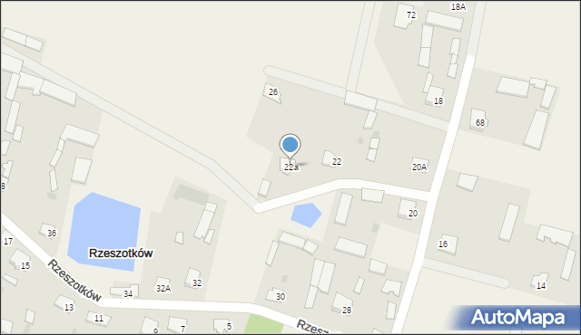 Rzeszotków, Rzeszotków, 22a, mapa Rzeszotków