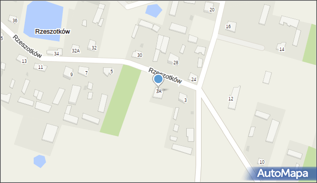 Rzeszotków, Rzeszotków, 3A, mapa Rzeszotków