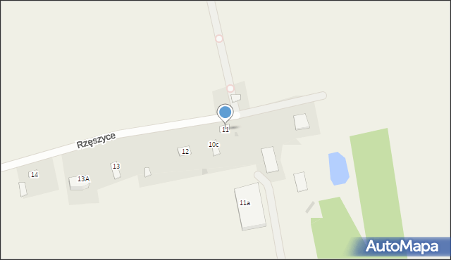 Rzęszyce, Rzęszyce, 11, mapa Rzęszyce