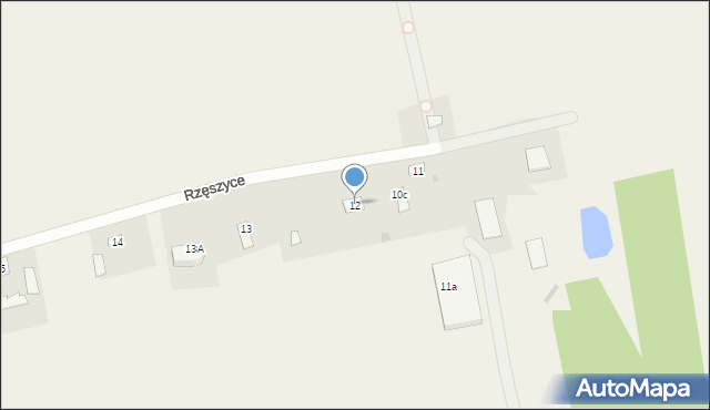 Rzęszyce, Rzęszyce, 12, mapa Rzęszyce