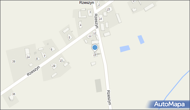 Rzeszyn, Rzeszyn, 13, mapa Rzeszyn