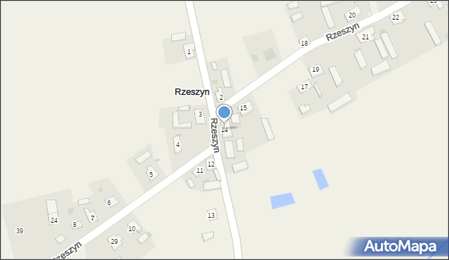 Rzeszyn, Rzeszyn, 14, mapa Rzeszyn