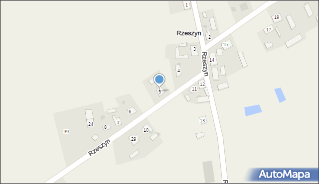 Rzeszyn, Rzeszyn, 5, mapa Rzeszyn