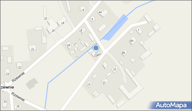 Rzewnie, Rzewnie, 11A, mapa Rzewnie