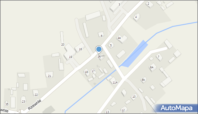 Rzewnie, Rzewnie, 15, mapa Rzewnie