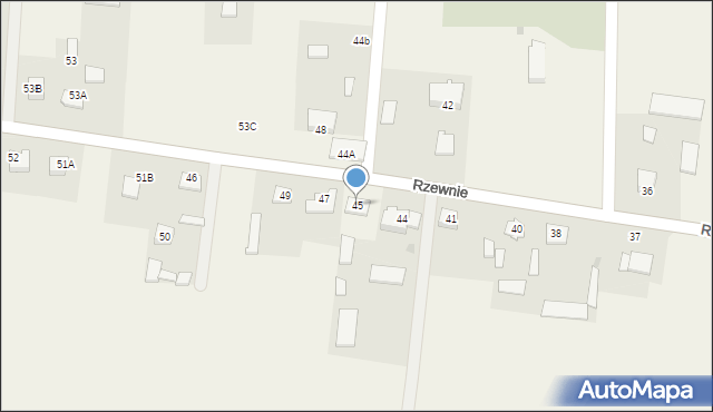 Rzewnie, Rzewnie, 45, mapa Rzewnie
