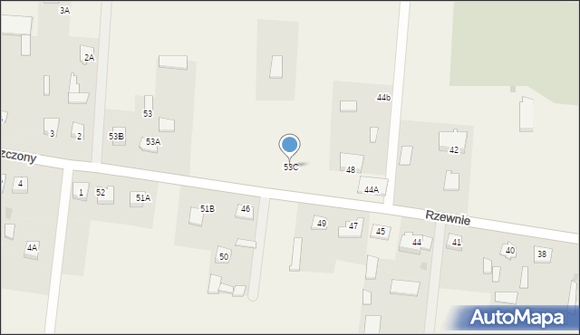 Rzewnie, Rzewnie, 53C, mapa Rzewnie