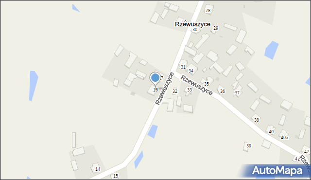Rzewuszyce, Rzewuszyce, 16, mapa Rzewuszyce