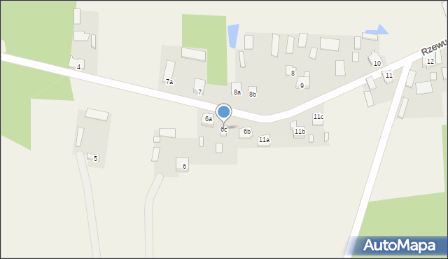 Rzewuszyce, Rzewuszyce, 6c, mapa Rzewuszyce