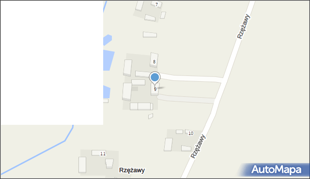 Rzężawy, Rzężawy, 9, mapa Rzężawy