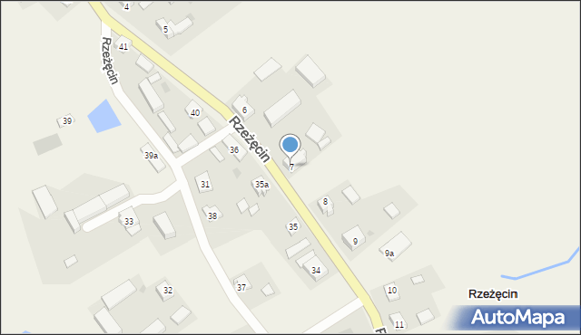 Rzeżęcin, Rzeżęcin, 7, mapa Rzeżęcin