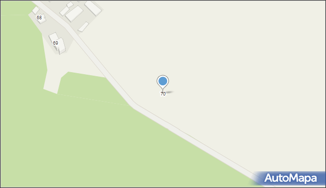 Rzodkiewnica, Rzodkiewnica, 70, mapa Rzodkiewnica