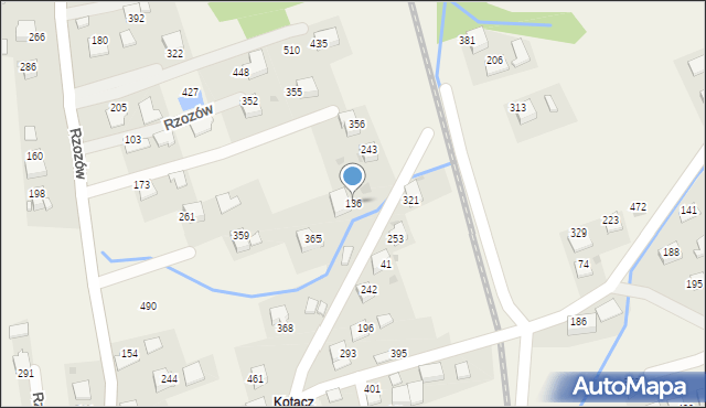 Rzozów, Rzozów, 136, mapa Rzozów