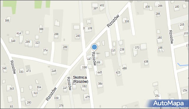Rzozów, Rzozów, 170, mapa Rzozów