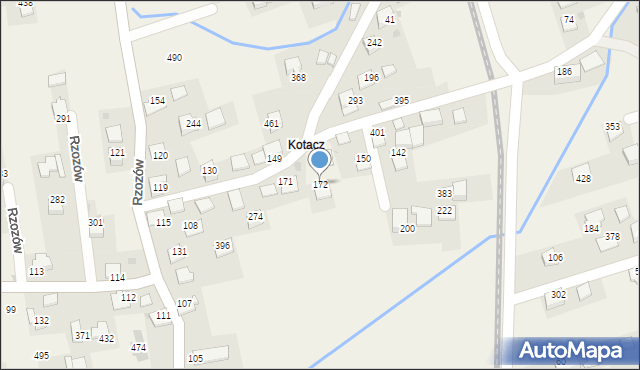 Rzozów, Rzozów, 172, mapa Rzozów