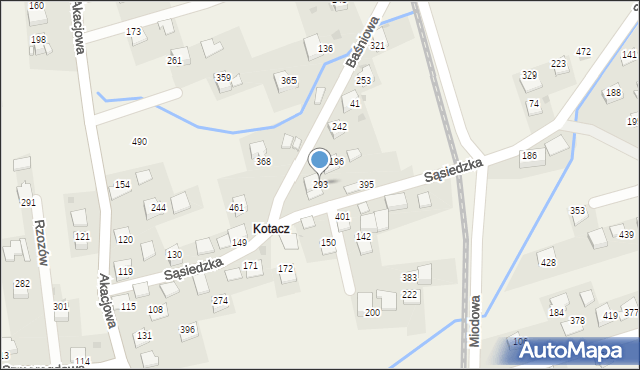 Rzozów, Rzozów, 293, mapa Rzozów