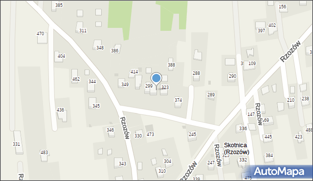 Rzozów, Rzozów, 347, mapa Rzozów