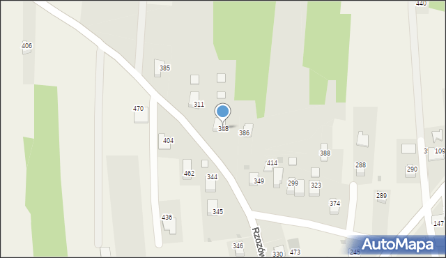 Rzozów, Rzozów, 348, mapa Rzozów