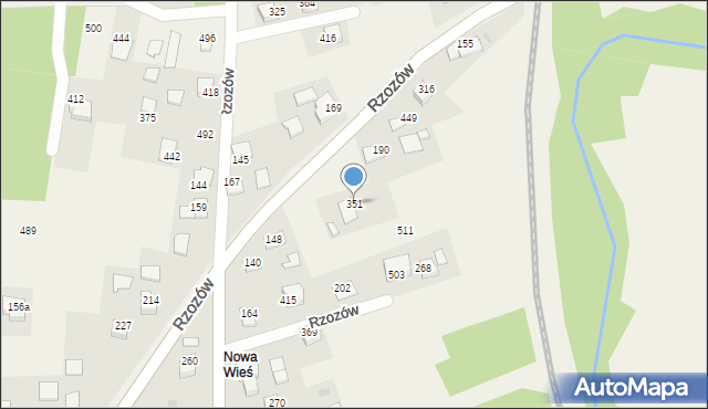 Rzozów, Rzozów, 351, mapa Rzozów