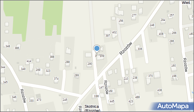 Rzozów, Rzozów, 357, mapa Rzozów