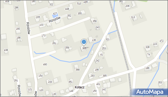 Rzozów, Rzozów, 365, mapa Rzozów
