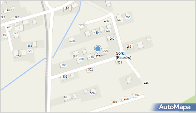 Rzozów, Rzozów, 377, mapa Rzozów