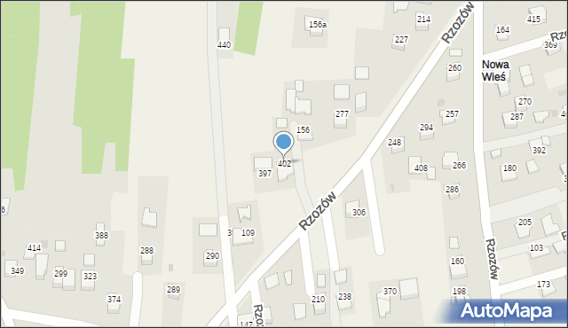 Rzozów, Rzozów, 402, mapa Rzozów