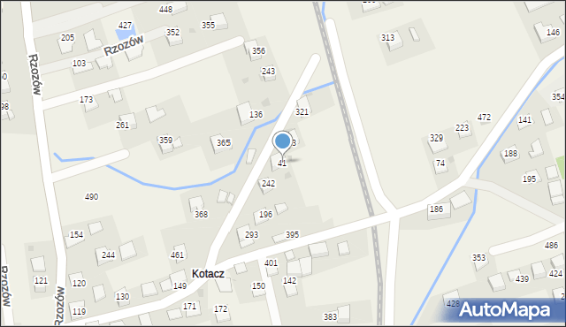 Rzozów, Rzozów, 41, mapa Rzozów